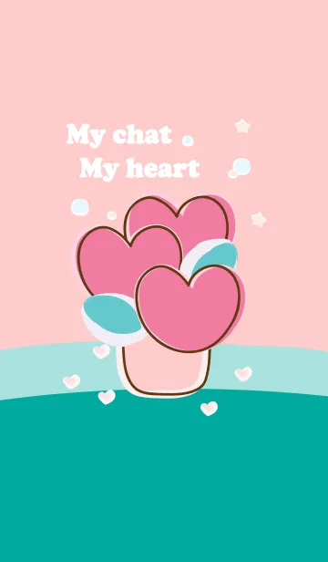 [LINE着せ替え] My chat my heart flower 23の画像1