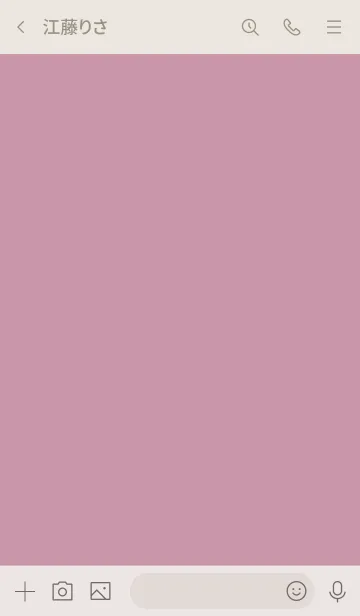 [LINE着せ替え] シンプルハート ベージュ1 くすみピンク1の画像3