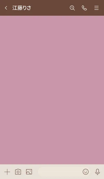 [LINE着せ替え] シンプルハート ブラウン2 くすみピンク1の画像3