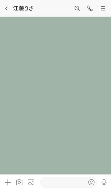 [LINE着せ替え] シンプルハート 黒/白1 カーキ8の画像3