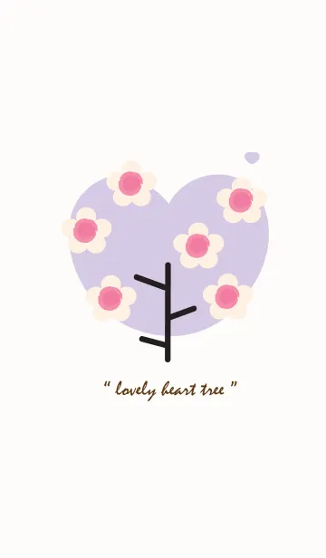 [LINE着せ替え] Lovey heart tree with lovely flower 46の画像1