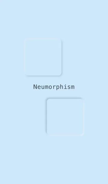 [LINE着せ替え] Neumorphism simple blueの画像1