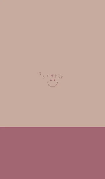 [LINE着せ替え] くすみピンクとベージュ。スマイル。の画像1