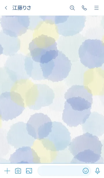 [LINE着せ替え] 水彩水玉 Special2の画像3