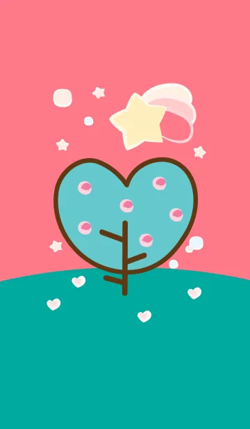 [LINE着せ替え] Lovely heart tree 91の画像1
