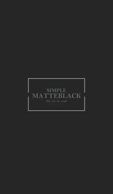 [LINE着せ替え] -MATTE BLACK- SIMPLEの画像1