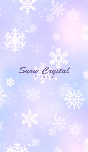 [LINE着せ替え] -Snow Crystal Purple- MEKYM 18の画像1