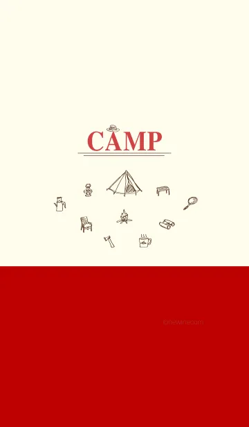 [LINE着せ替え] CAMP apple beigeの画像1