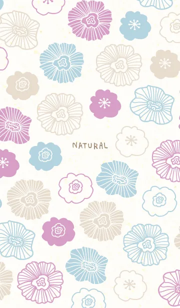 [LINE着せ替え] 花くすみ和紙6の画像1