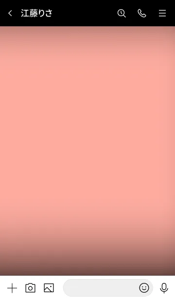 [LINE着せ替え] Salmon Pink And Black Vr.5 (JP)の画像3