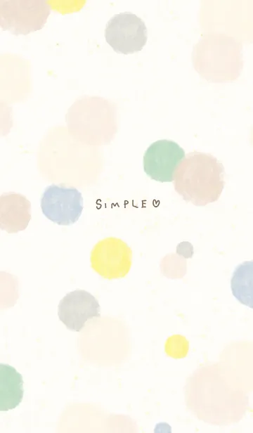 [LINE着せ替え] 水彩 丸 シック3の画像1