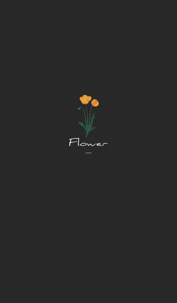 [LINE着せ替え] ブラックとピンク : Flowerの画像1