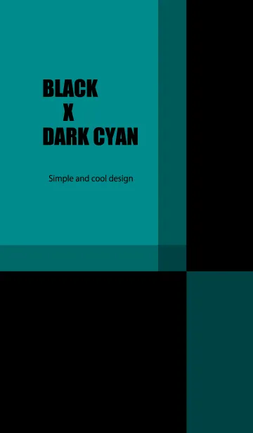 [LINE着せ替え] BLACK X DARK CYANの画像1