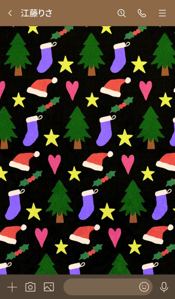 [LINE着せ替え] クリスマス♥️テキスタイルの画像3