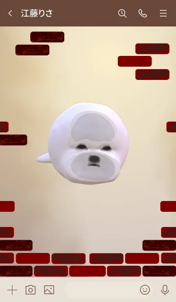 [LINE着せ替え] ビションフリーゼのかわいい着せ替えの画像3