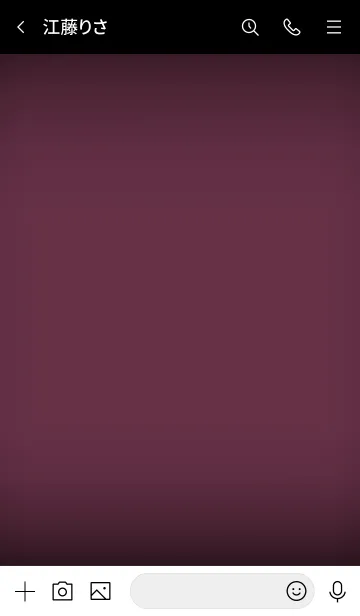 [LINE着せ替え] Grape Purple Button In Black V.3 (JP)の画像3