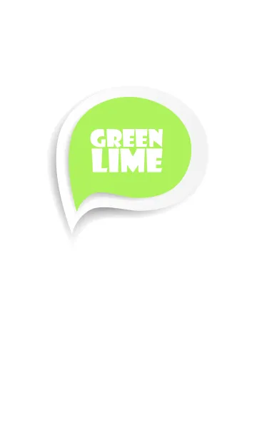 [LINE着せ替え] Lime Green Button In White V.2 (JP)の画像1