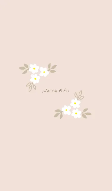 [LINE着せ替え] ナチュラル花くすみピンク5の画像1