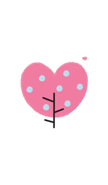 [LINE着せ替え] Lovely heart tree (Crayon version) 32の画像1