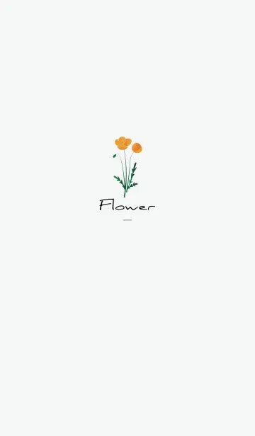 [LINE着せ替え] グレー : Flowerの画像1