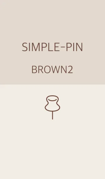 [LINE着せ替え] シンプルピン ブラウン2の画像1