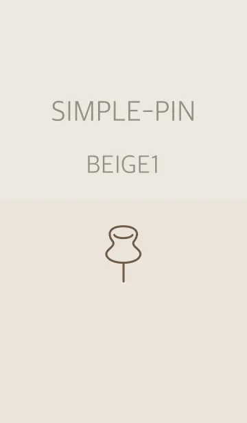 [LINE着せ替え] シンプルピン ベージュ1の画像1