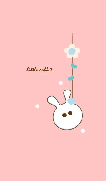[LINE着せ替え] little rabbit with little heart 44の画像1