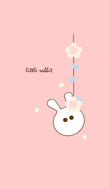 [LINE着せ替え] little rabbit with little flower 45の画像1