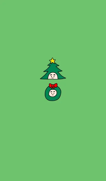 [LINE着せ替え] ぼくのふとまゆ クリスマス ((輝く1の画像1