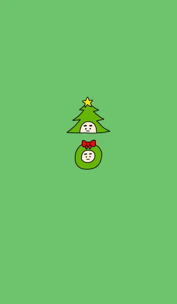 [LINE着せ替え] ぼくのふとまゆ クリスマス ((輝く2の画像1