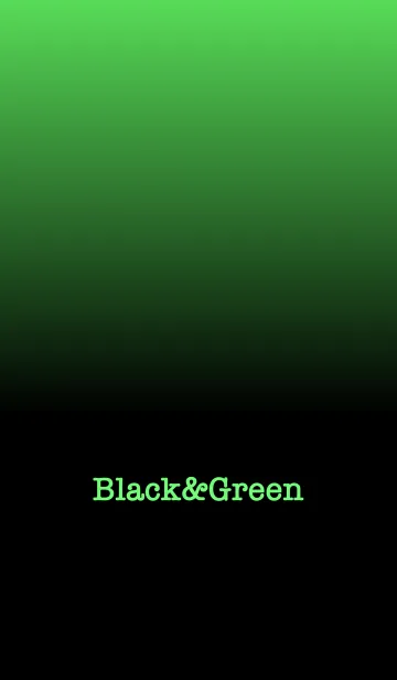 [LINE着せ替え] シンプル 緑と黒 ロゴ無し No.6-6の画像1