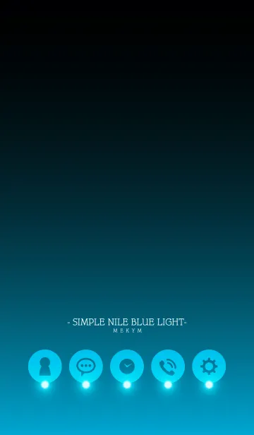 [LINE着せ替え] - SIMPLE NILE BLUE LIGHT -の画像1