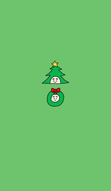 [LINE着せ替え] ぼくのふとまゆ クリスマス ((輝く3の画像1