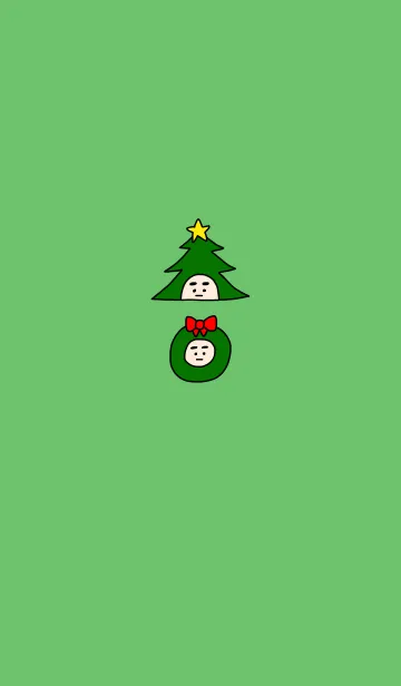 [LINE着せ替え] ぼくのふとまゆ クリスマス ((輝く4の画像1