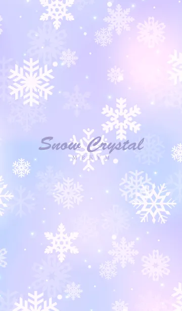 [LINE着せ替え] -Snow Crystal Purple- MEKYM 19の画像1