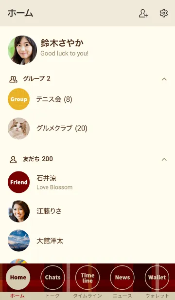 [LINE着せ替え] チェック柄ファブリック5の画像2