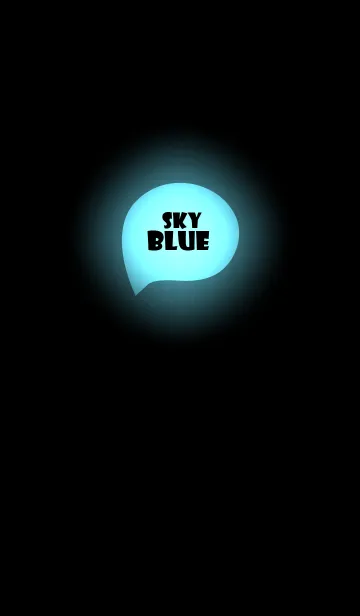 [LINE着せ替え] Sky Blue In Black Vr.5 (JP)の画像1