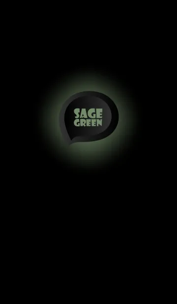 [LINE着せ替え] Sage Green Button In Black V.3 (JP)の画像1