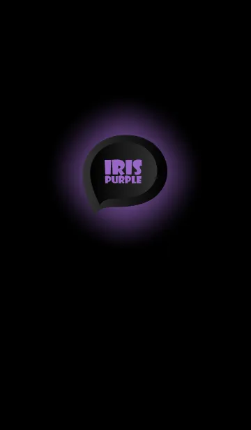 [LINE着せ替え] Iris Purple Button In Black V.3 (JP)の画像1