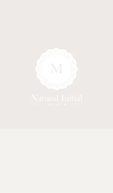 [LINE着せ替え] Initial M -Natural-の画像1