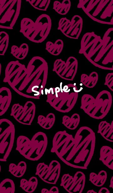 黑ピンクハート スマイル18の着せ替えメイン画像