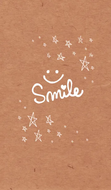 [LINE着せ替え] クラフト紙手書き白星11の画像1