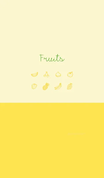 [LINE着せ替え] Fruits lemon yellowの画像1