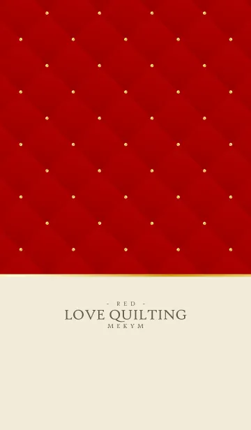 [LINE着せ替え] LOVE QUILTING -DUSKY RED- 7の画像1