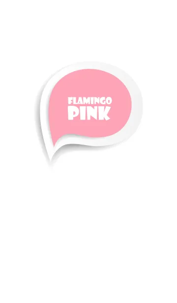 [LINE着せ替え] Flamingo Pink Button In White V.2 (JP)の画像1