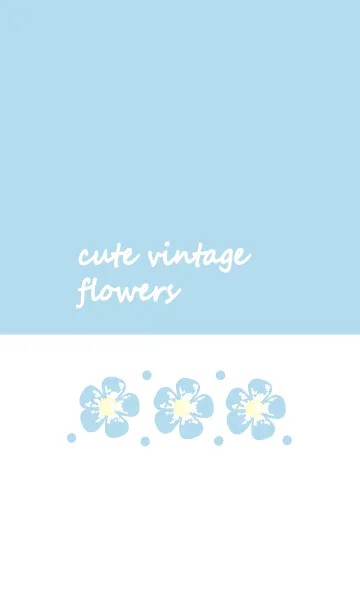 [LINE着せ替え] Cute vintage flower 44 :)の画像1