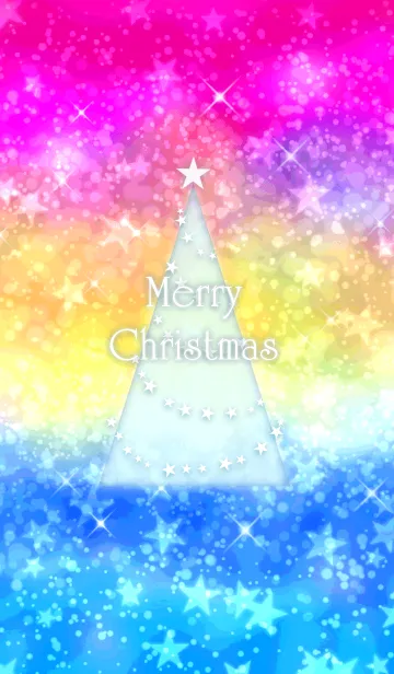 [LINE着せ替え] キラキラ★ネオン クリスマスの画像1