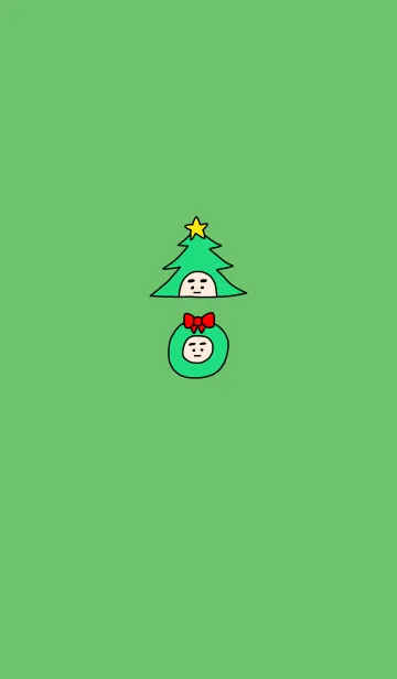 [LINE着せ替え] ぼくのふとまゆ クリスマス ((輝く5の画像1