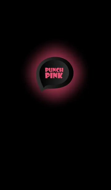 [LINE着せ替え] Punch Pink Button In Black V.3 (JP)の画像1