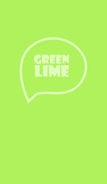 [LINE着せ替え] Love Lime Green Vr.5 (JP)の画像1